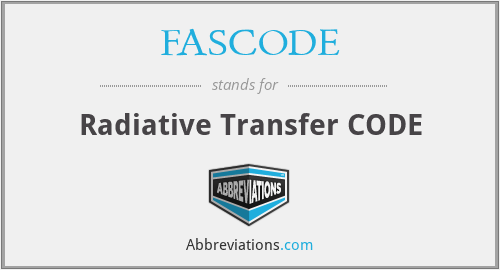What is the abbreviation for radiative transfer code?